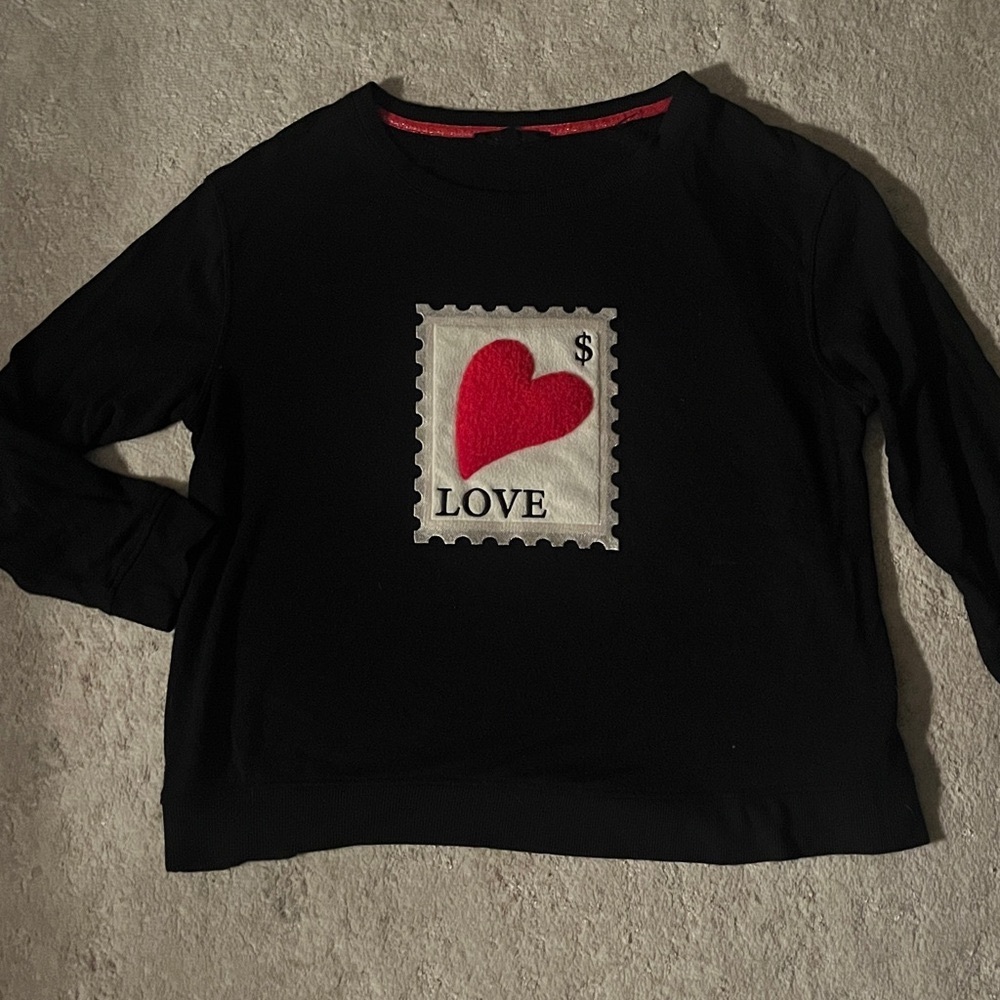 ❤️ LOVE Crewneck Sweater Sweatshirt • MED • Jane + Delancey